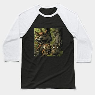 Goblincore Aesthetic - Forest Critters Baseball T-Shirt